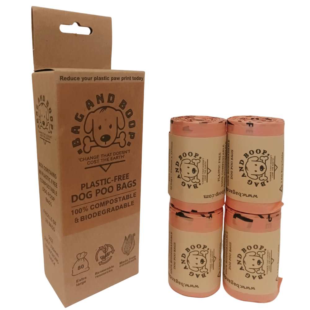 Compostable Plastic-Free Dog Poop Bags (80)