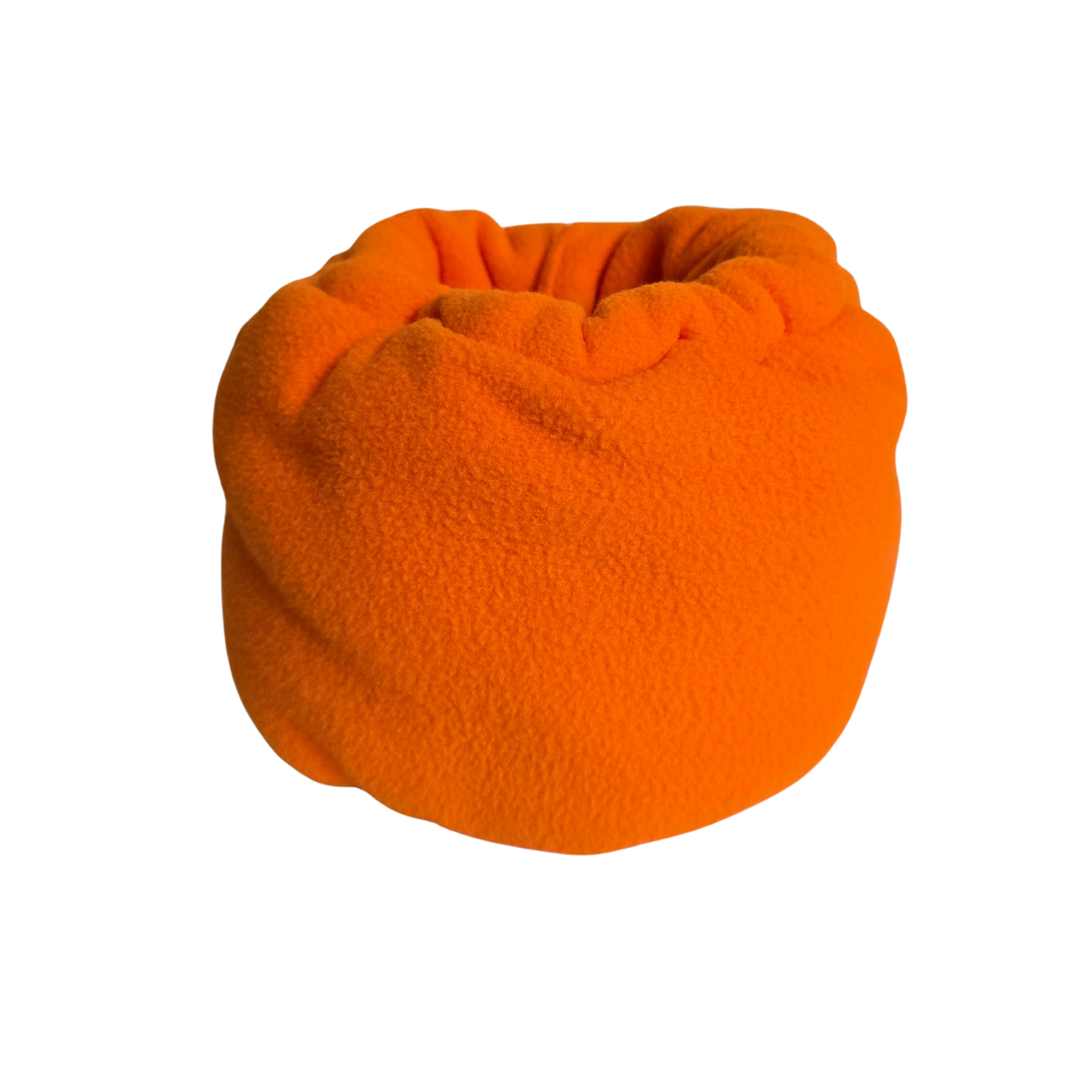 orange dog ear covering snood