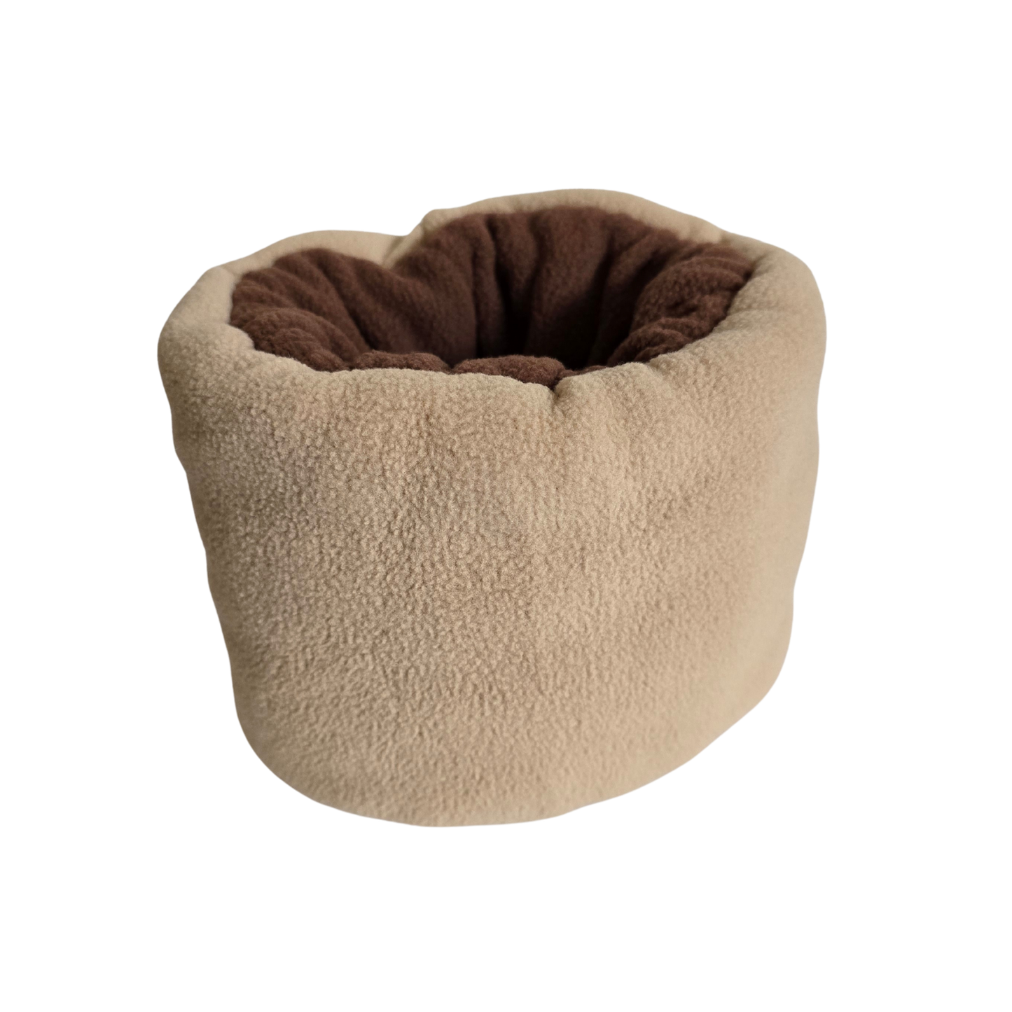 Brown/beige reversible Hush Muff