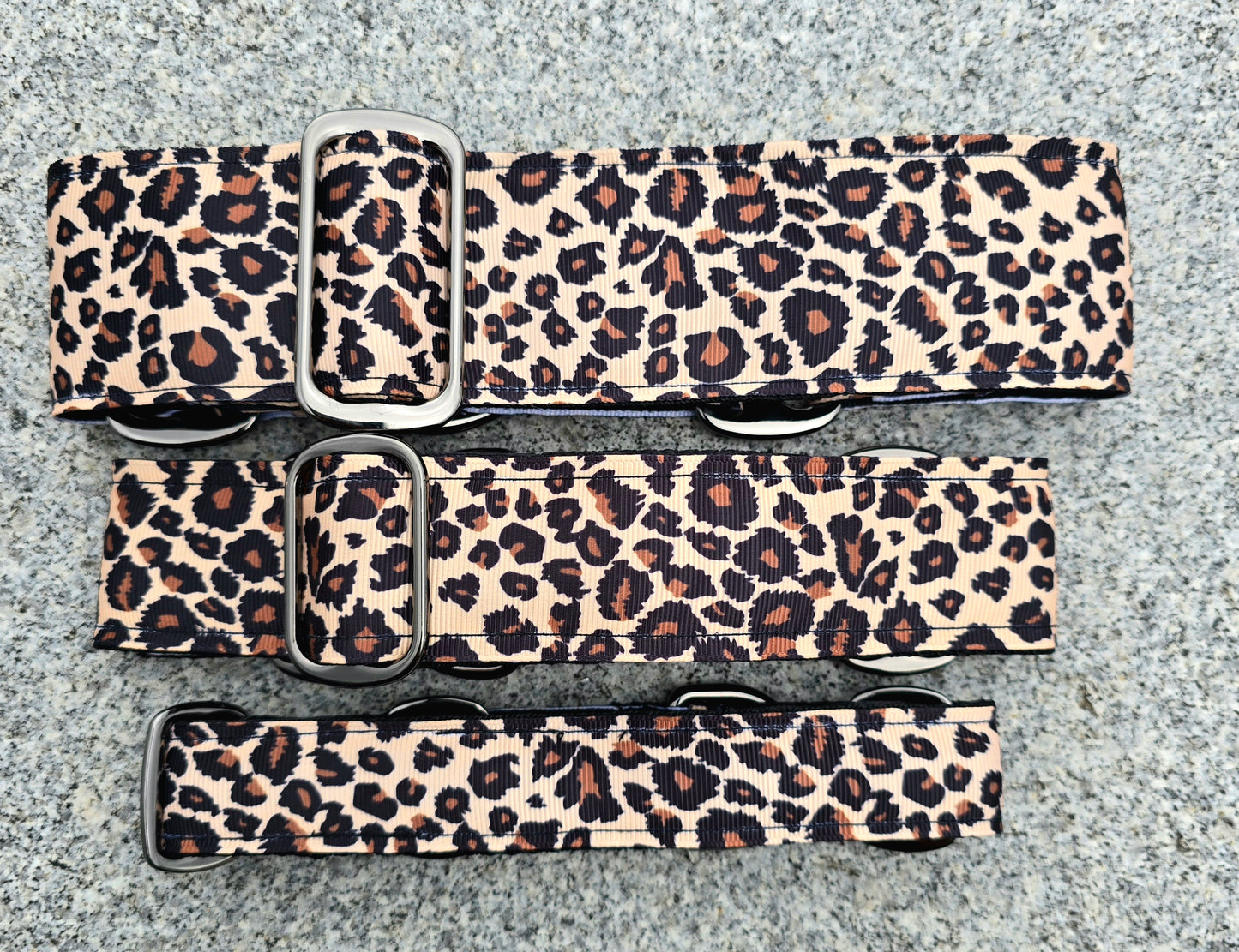 Leopard Print Martingale Dog Collar