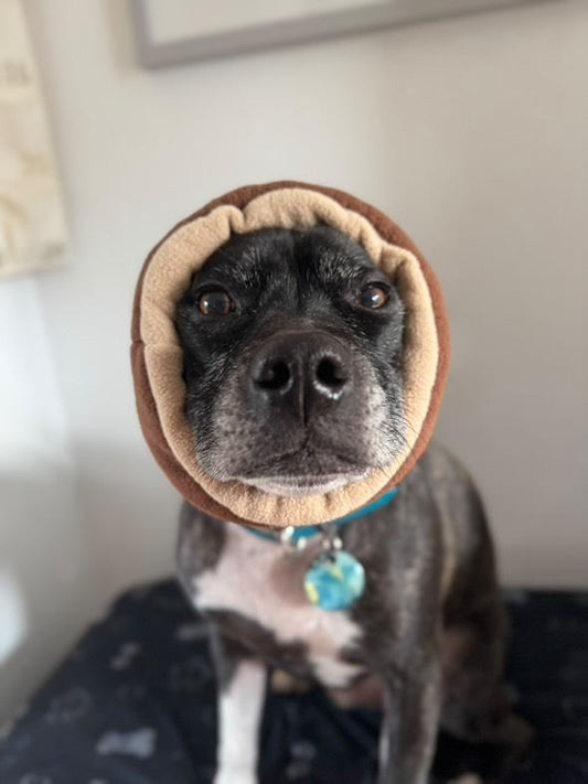 Brown/beige reversible Hush Muff