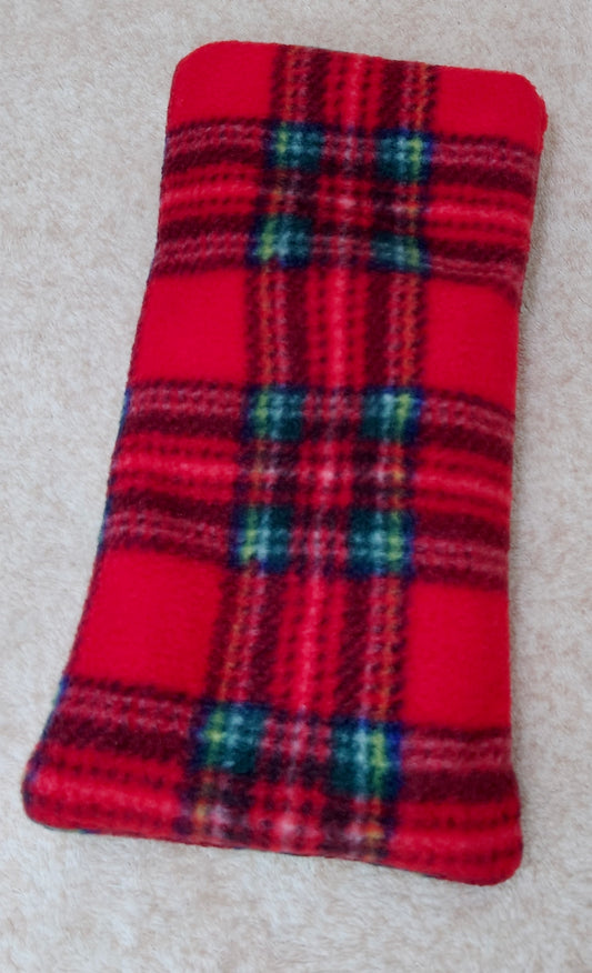 Red tartan dog wheat bag.