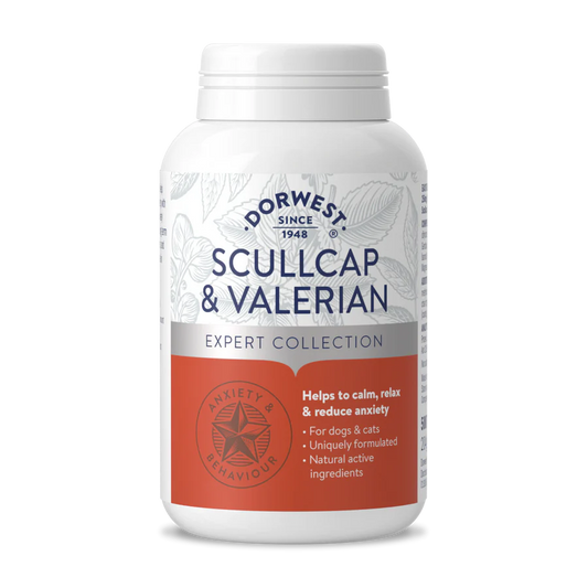 Dorwest Scullcap & Valerian Tablets for Dogs & Cats (100 tablets)