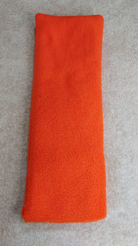 Orange dog wheat bag.