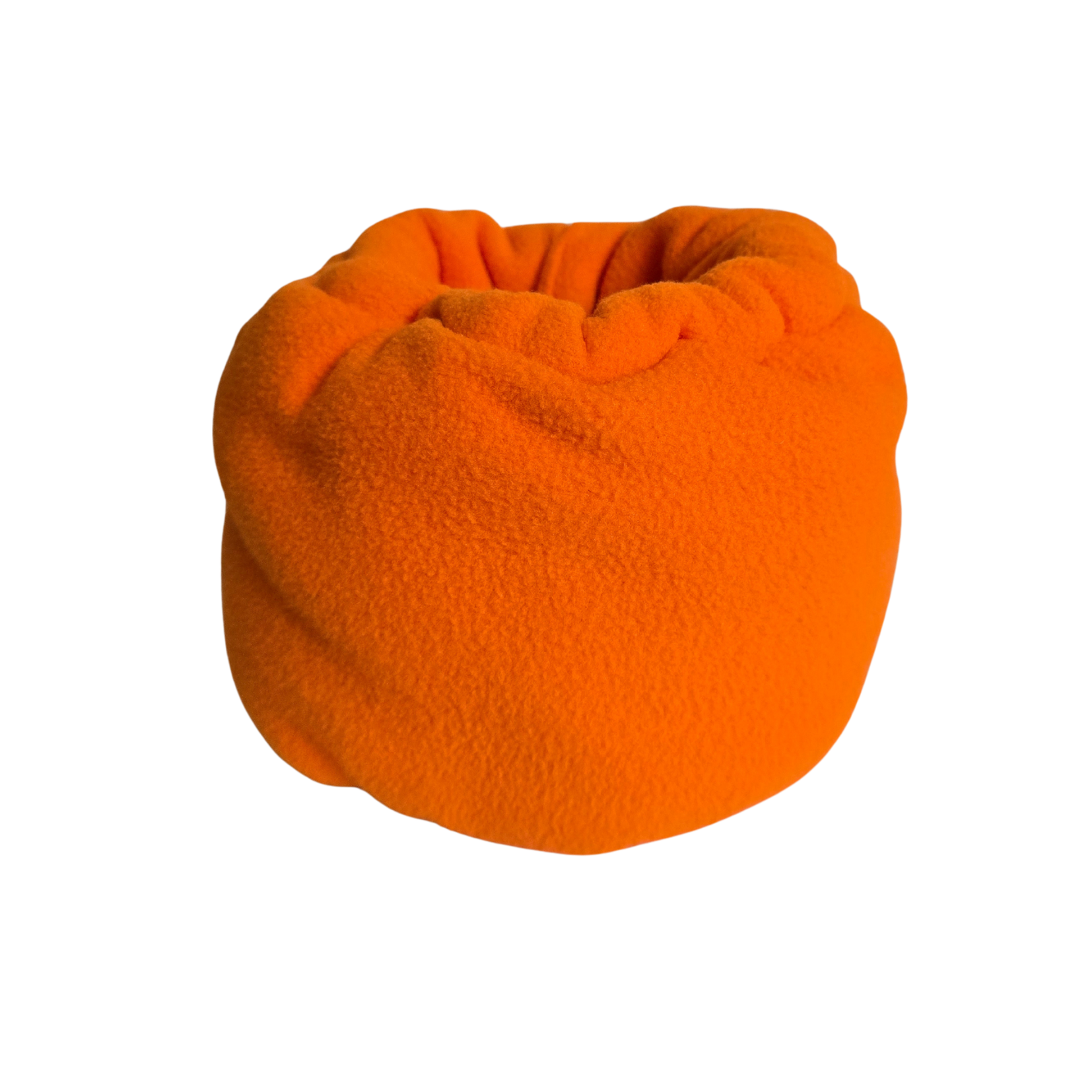 orange dog ear covering snood