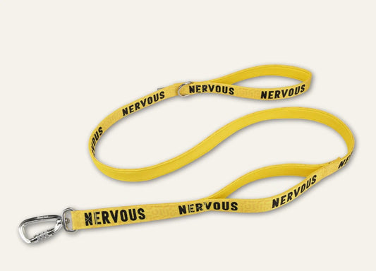 Yellow nervous dog lead