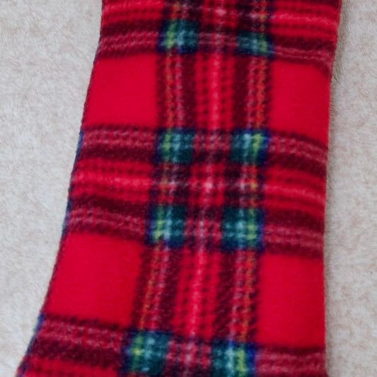 Red tartan dog wheat bag.
