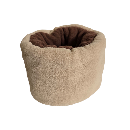 Brown/beige reversible Hush Muff